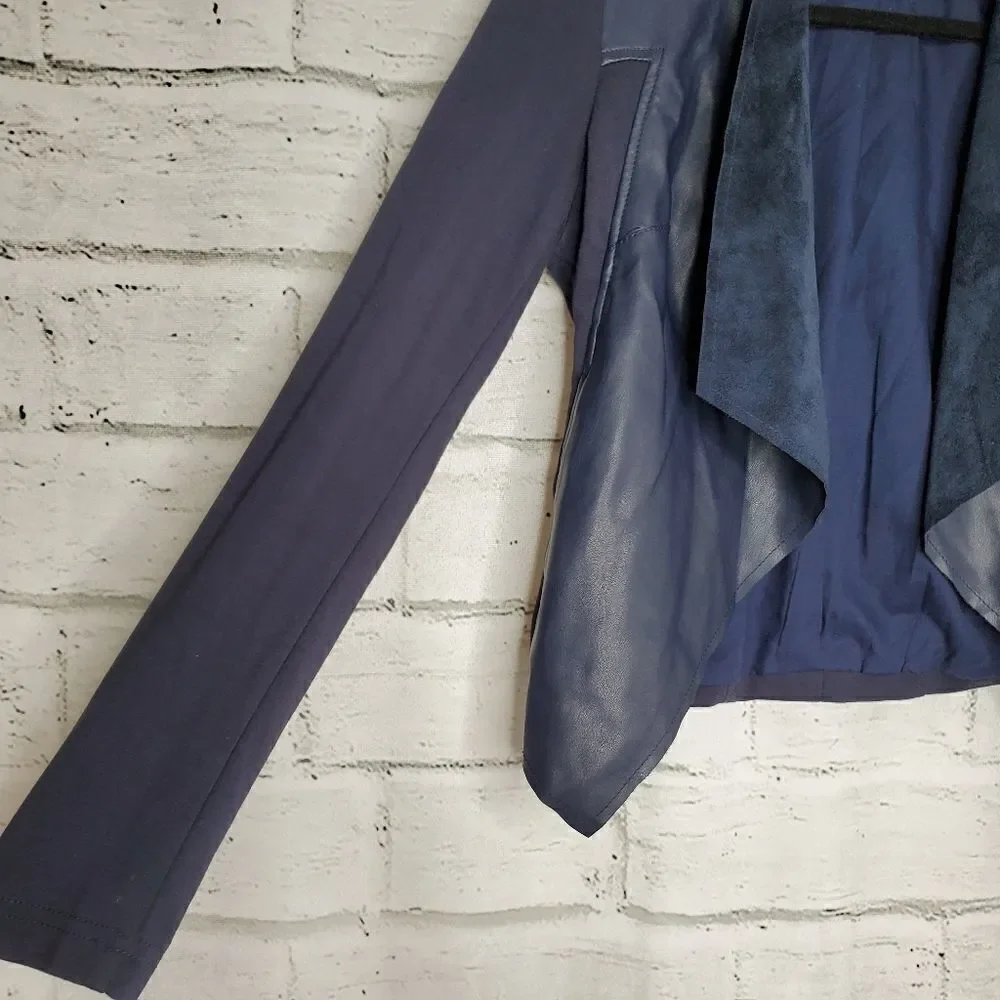 Kut from the Kloth Blue Draped Open Jacket
